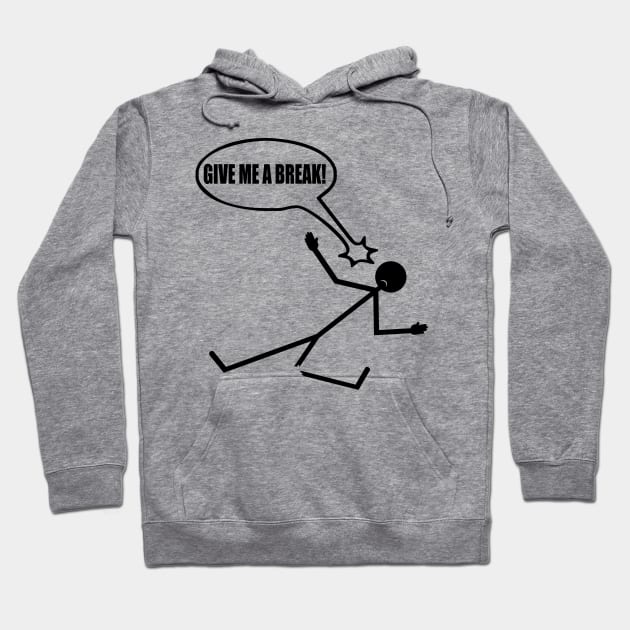 Funny and Humerous Comic Stickman Hoodie by Normo Apparel